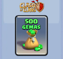 Clash Of Clans - 500 Gemas