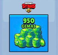 Brawl Stars - 950 Gemas
